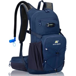 N NEVO RHINO Hydration Backpack, 18L Multipurpose Hiking Backpack with 3L Water Bladder, Water Backpack Insulated Hydration Pack Ideal for Hiking and Cycling