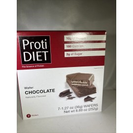 Proti Diet Chocolate Wafer Bar Comida Repuesto Paquete de siete