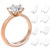 ZHEJIA Ring Size, Set of 8, Transparent, Anti-Slip, Fall Prevention,