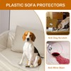JOMMIE CHEN Plastic Couch Cover Clear Thicker Plastic Sofa Cover