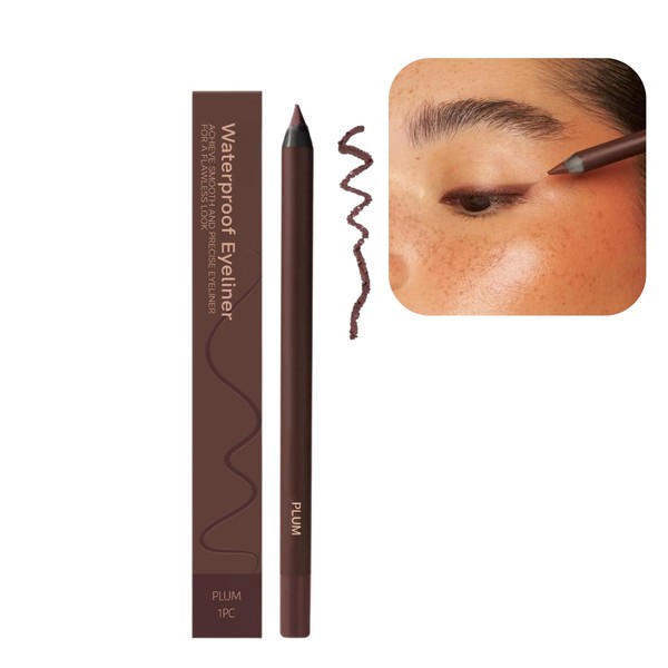 Plum Tones Eyeliner Pencil Waterproof, Eyeliner Duo Sharpenable Eye Pencil