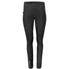 SportHill Women's Saga Warm Soft Windproof Moisture-Wicking Quick-Dry Winter Skiing Tight for Hiking, Running, Training, Black, Small Long