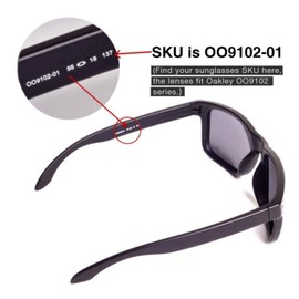 sunglasses restorer Basic Polarised Compatible Replacement Lenses for Oakley Holbrook OO9102, Check Photo 2, Sapphire Green