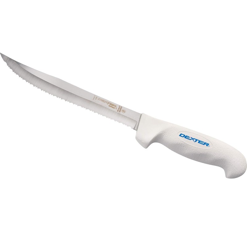 Dexter Outdoors 8" SOFGRIP Tiger Edge Scalloped Knife | Includes