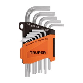 Truper ALL-13P, Juego de 13 llaves Allen standard con organizador                                                                                     