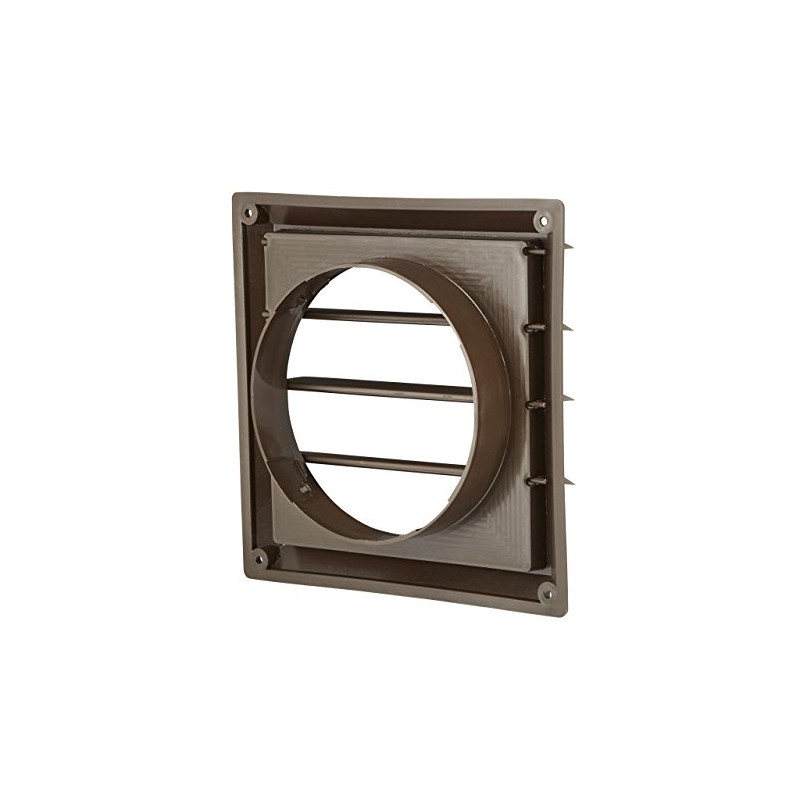 Lambro Industries 361B 6" Brown Plastic Louver Vent