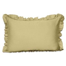 Vargottam Ruffled Pillow Sham Standard 26x20 Cotton Frill Pillow Cases Shabby Chic Farmhouse Decor Pillowcase