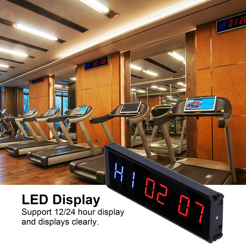 Interval Timer 1.5in LED Digital Display Count Down/Up Clock with