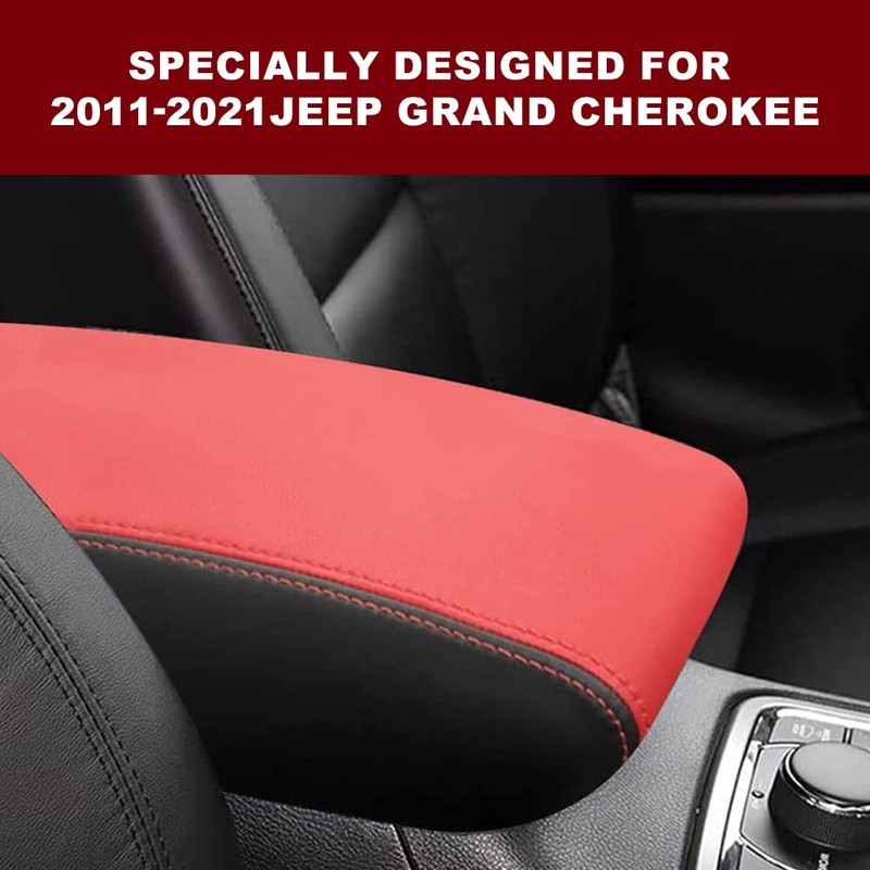 sportuli Center Console Cover Anti-Scratch Leather Armrest Cover Replace for