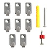 Runseaway 12PCS J-Shape Wall Mount Hooks, Stainless Steel J Hook,