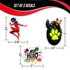 Miraculous Ladybug Decals - Set of 3 Ladybug, Cat Noir,