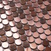 Blujellyfish Copper Penny Round Tile Wall Backsplash Accents Penny Round