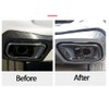DIYUCAR Exhaust Trim Stainless Steel Glossy Black