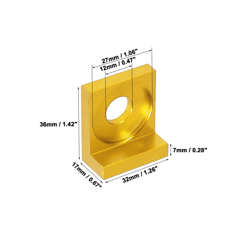 F FIERCE CYCLE 2pcs 12mm Hole Dia Motorcycle Chain Adjuster