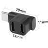 GELRHONR USB Type C Splitter, 1 to 2 Ports, Supports