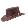 Barmah Squashy Kangaroo Leather Hat (XXL, Hickorystone)