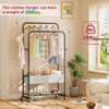 SINGAYE Clothes Garment Coat Rack Drying Clothing Racks Metal Freestanding