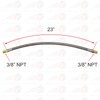 DUCO® PTFE STEAM HOSE w/SS BRAIDED FOR PRESSING MACHINES (3/8"