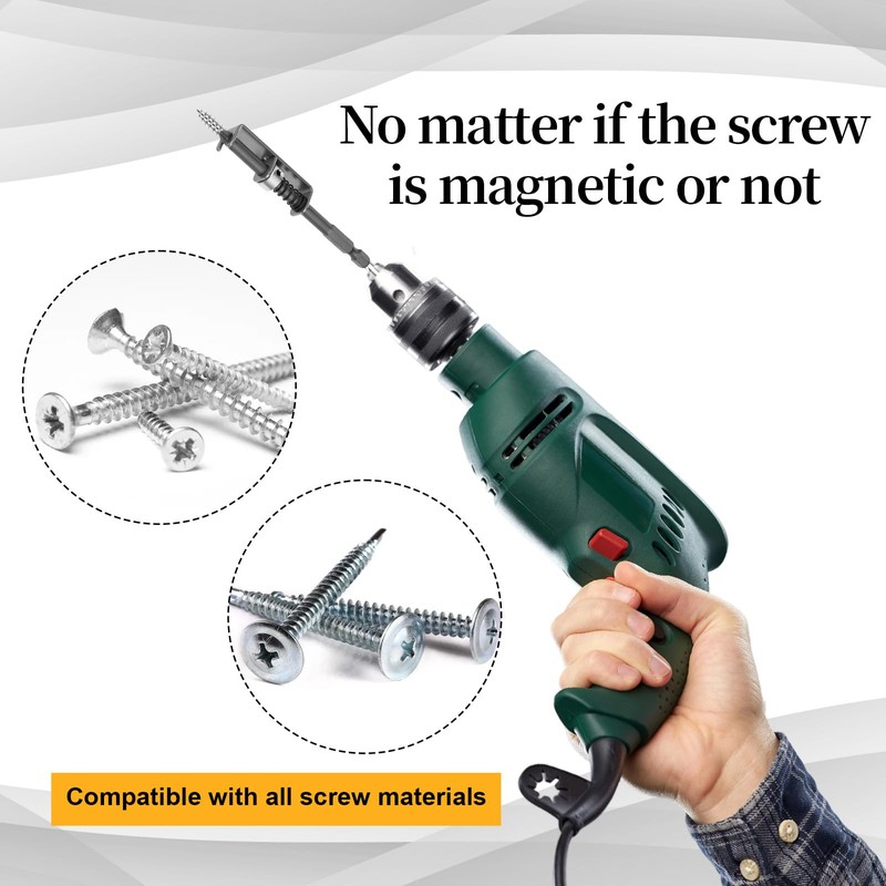 2 Pcs Spring-loaded Screw Holder Bit, Anti-drop Screwdriver Bit Universal