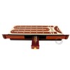 House of Cribbage - Continuous Cribbage Board/Box Inlaid in Bloodwood/Maple
