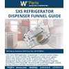 Whirlpool W11678832 OEM SxS Refrigerator Dispenser Funnel Guide, White