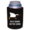 Silly Goose On The Loose Thick Foam Can Coolie (Black)