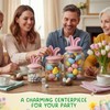 Potchen Easter Glass Jars with Airtight Lids Set of 3,