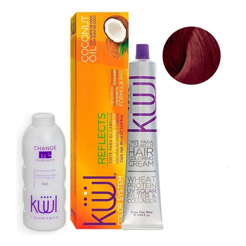 Tinte para el cabello Kuul Color Reflects Rojo Violeta 90ml