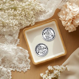 UNICRAFTALE 2Pcs 2 Styles New Parent Decision Coin Double-Sided Coins for Couples New Parents Gifts Stainless Steel Decision Making Coin Mommy's Turn Daddy's Turn Flip Coin for First Time Moms Dads