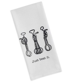 DII Decorative Printed Kitchen Towels Absorbent & Fast-Drying Tea Towel Set, 18x28, Vintage Print, 3 Piece