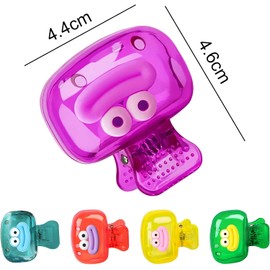 Protector de tapa de cepillo para polvo de dientes con orificio de ventilación, funda de clip para cabeza de cepillo para polvo de dientes, para viajes y hogar (modelo estándar PP, 5C)