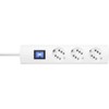 Kopp DUOversal® Plus 3/6-Way Power Strip 3 m with Double