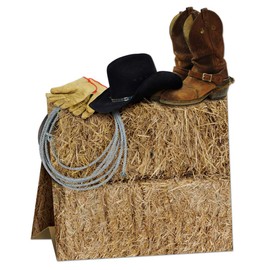 3-D Western Centerpiece Party Accessory (1 count) (1/Pkg)