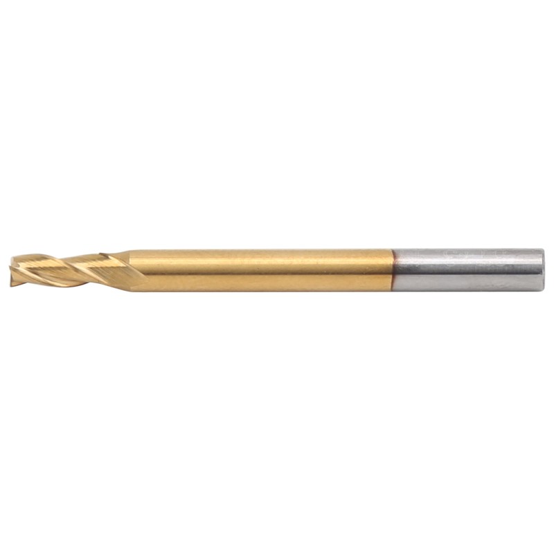 5Pcs 3‑Flute Flat End Milling Cutter Ti Plating Router Bits