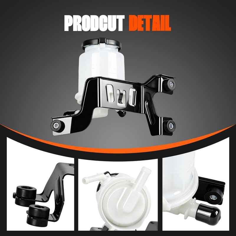 KUAMZEEI 603-938 Power Steering Reservoir/Tank with Cap and Bracket for