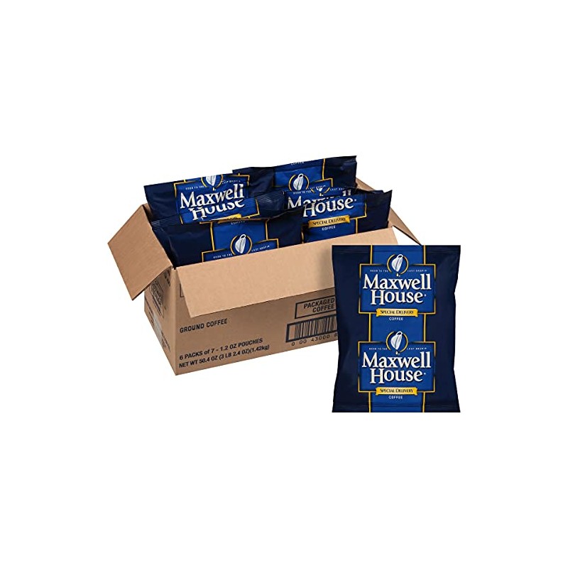 Maxwell House 862400 Coffee, Regular Ground, 1 1/5oz Special Delivery