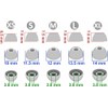 ALXCD Eartips Compatible with Powerbeats Pro 2 Earbuds, XS/S/M/L/XL 5