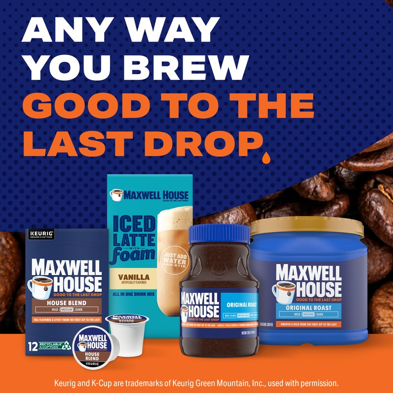 Maxwell House Blend Coffee K Cup Single Serve, 24 Count
