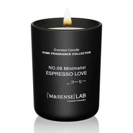 M&SENSE Natural Soy Candle| Espresso Love | 8.82 oz, 50H Burn | Minimalist Scented Candle for Relaxation, Gifting, Home Décor | for Bedroom, Office, Party Medium