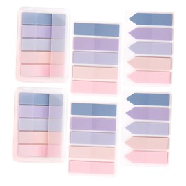 NUOBESTY 6 Pack Sticky Index Tabs Book Tabs Reading Markers Page Markers Pastel Creative Design Easy to Carry