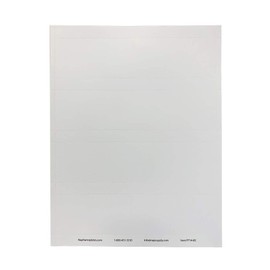 20-Pack Perforated Nameplate Inserts: 8" x 2" Size.