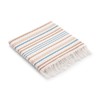 GAMUSI Fouta Pareo Beach Towel Light Stripes 90 x 180