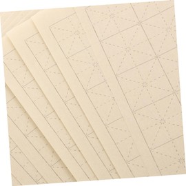 CORHAD 100sheets Chinese Calligraphy Paper Half-processed Xuan Paper Grid for Calligraphy Practice for Beginners Lightweight and Portable Writing Supplies
