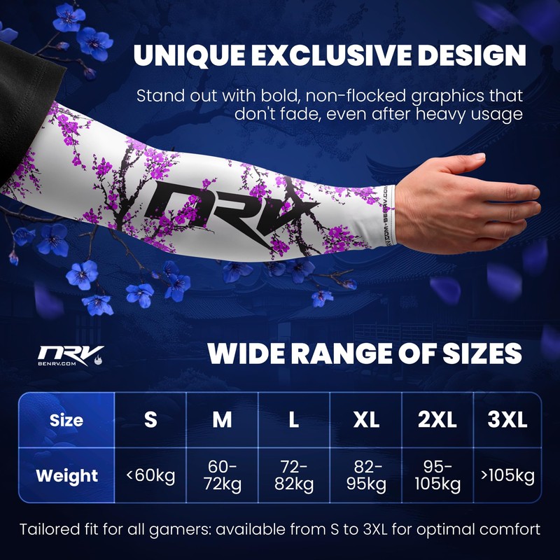 NRV Gaming Compression Sleeve (Edition Sakura) - Enhanced Japanese Style
