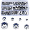 170 PCS Locknut Assortment 7 Sizes Nylock Nuts M3 M4
