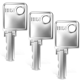 3 Pcs H51 File Cabinet Replacement Key Compatible with Hirsh, Sta-ples, Lor-ell, Office Depot, Office Max and Wind Danbury Ct, Fits File Cabinet, Storage Cabinet, Desk