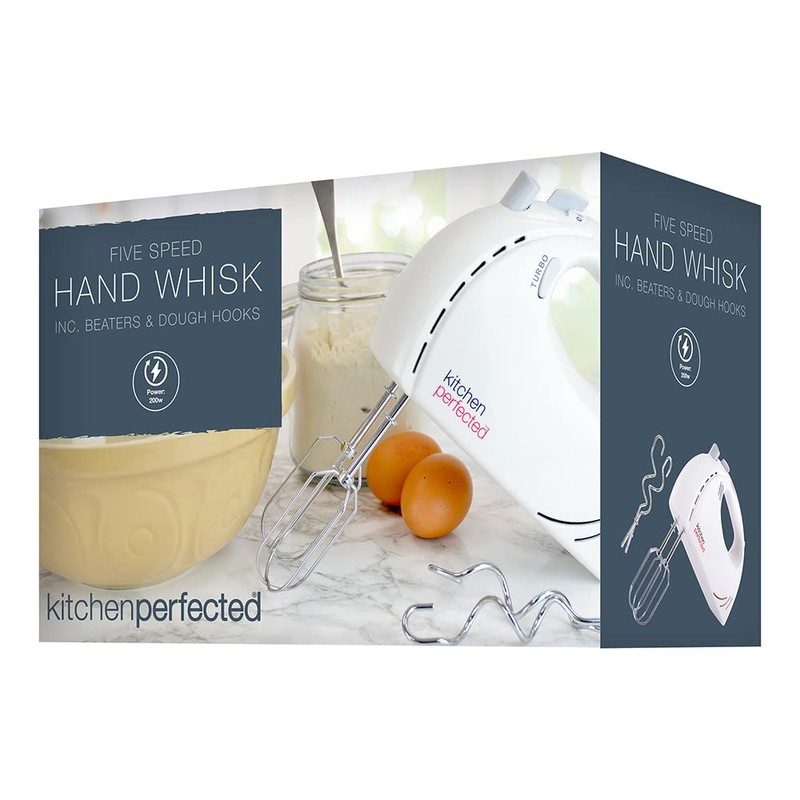 KitchenPerfected 200w Hand Whisk - 5 Speed Selection - Turbo