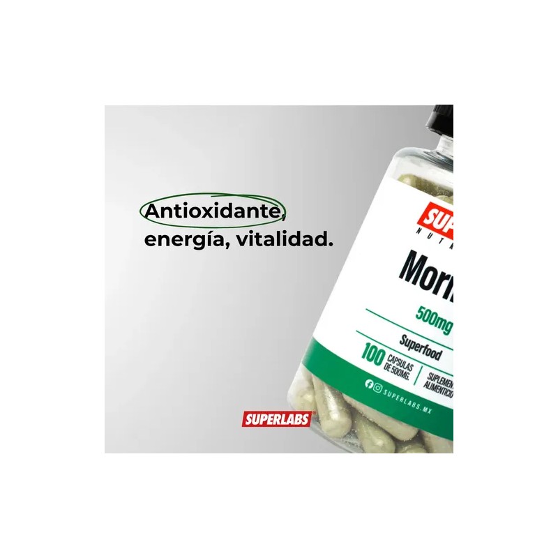 Suplemento Moringa 500mg Superlabs Nutrition 100 Cápsulas