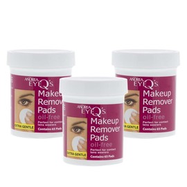 ANDREA PINK BEAUTY 65 Count Makeup Remover Pads Oil Free Gentle Eye Makeup Remover