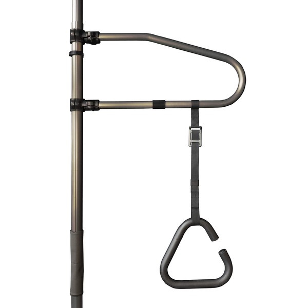 Signature Life Trapeze Grab Bar Accessory, Compatible with The Signature Life Sure Stand Pole - Deep Bronze